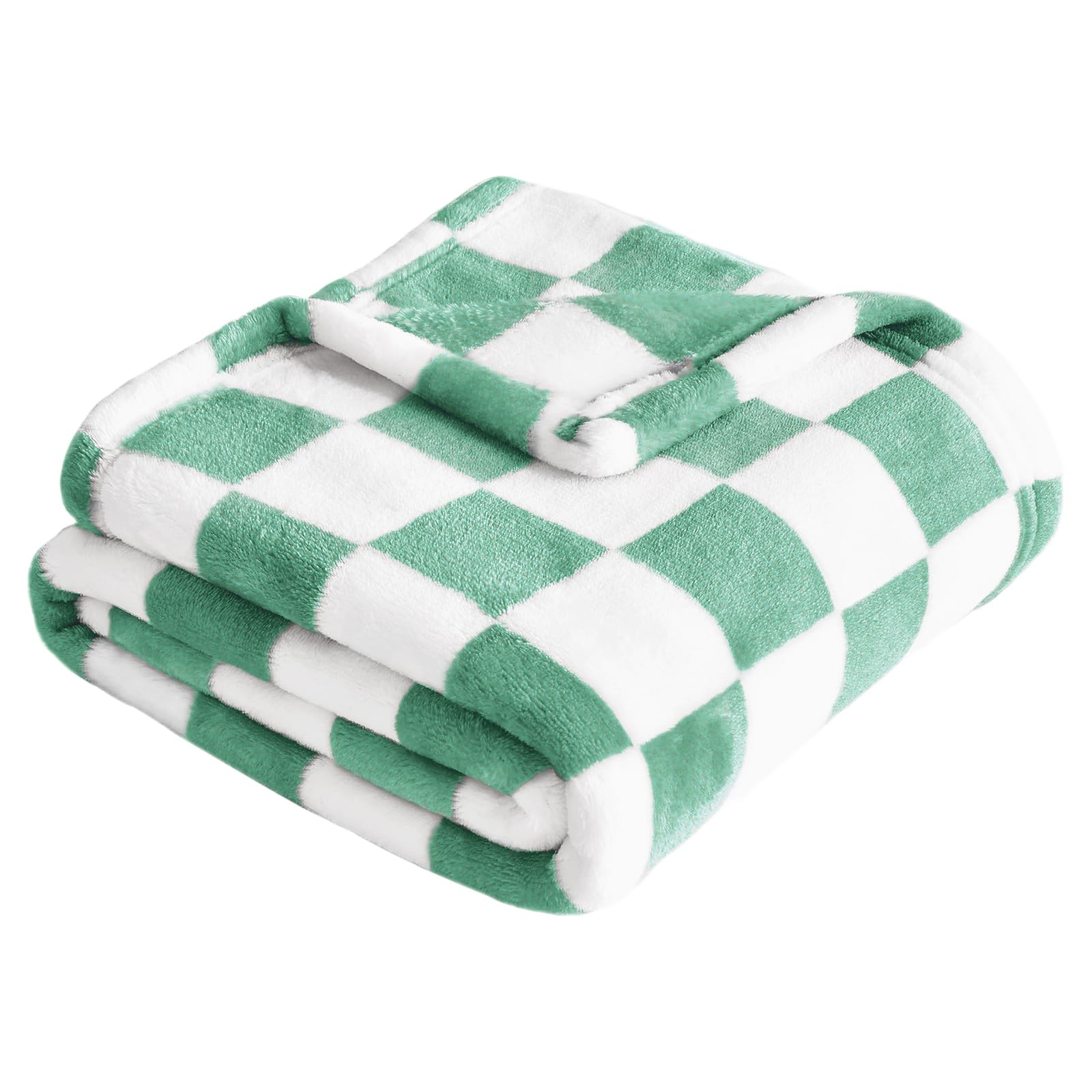 Yurhap checkered baby blanket close-up shows ultra-soft microfibre comfort.