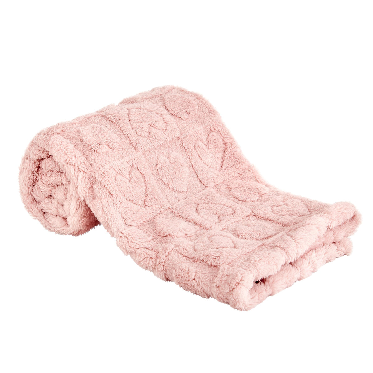 Yurhap fleece baby blanket with heart checkered pink pattern offers cozy warmth for newborns.