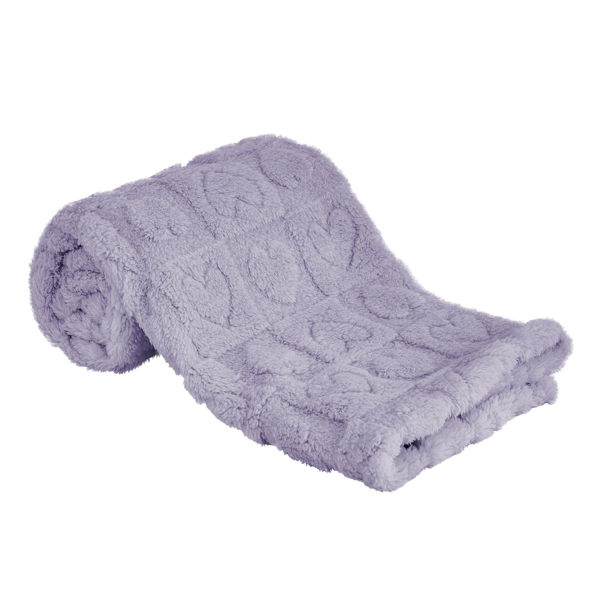 Yurhap fleece baby blanket with heart checkered purple for cozy nursery moments.