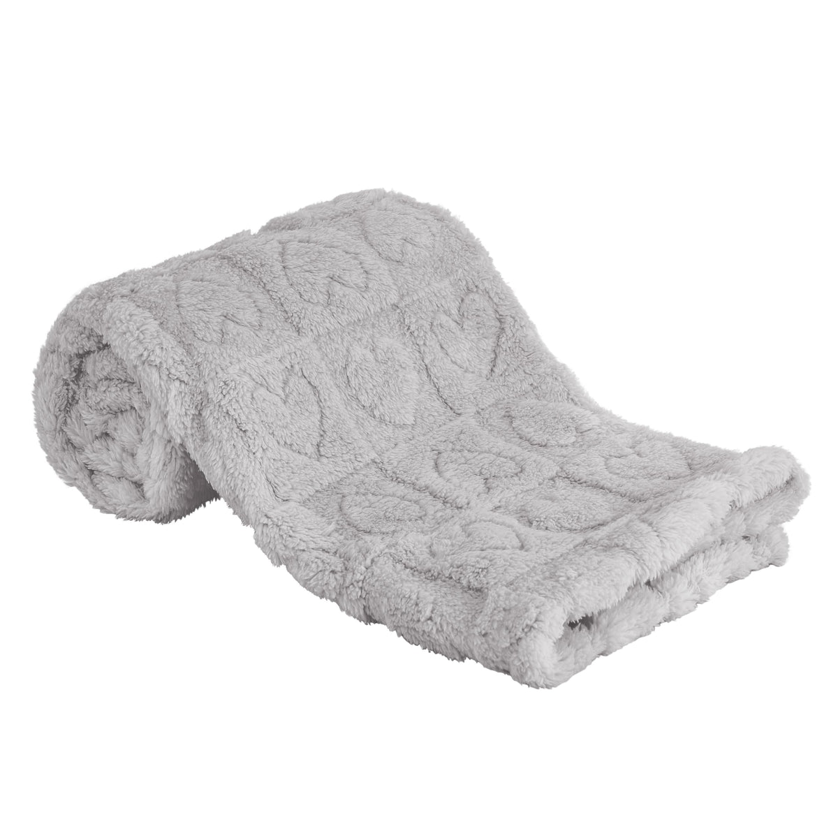 Yurhap fleece baby blanket with heart checkered pattern provides warm comfort.