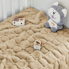 Yurhap fleece baby blanket multiuse design for stroller travels and car seats.