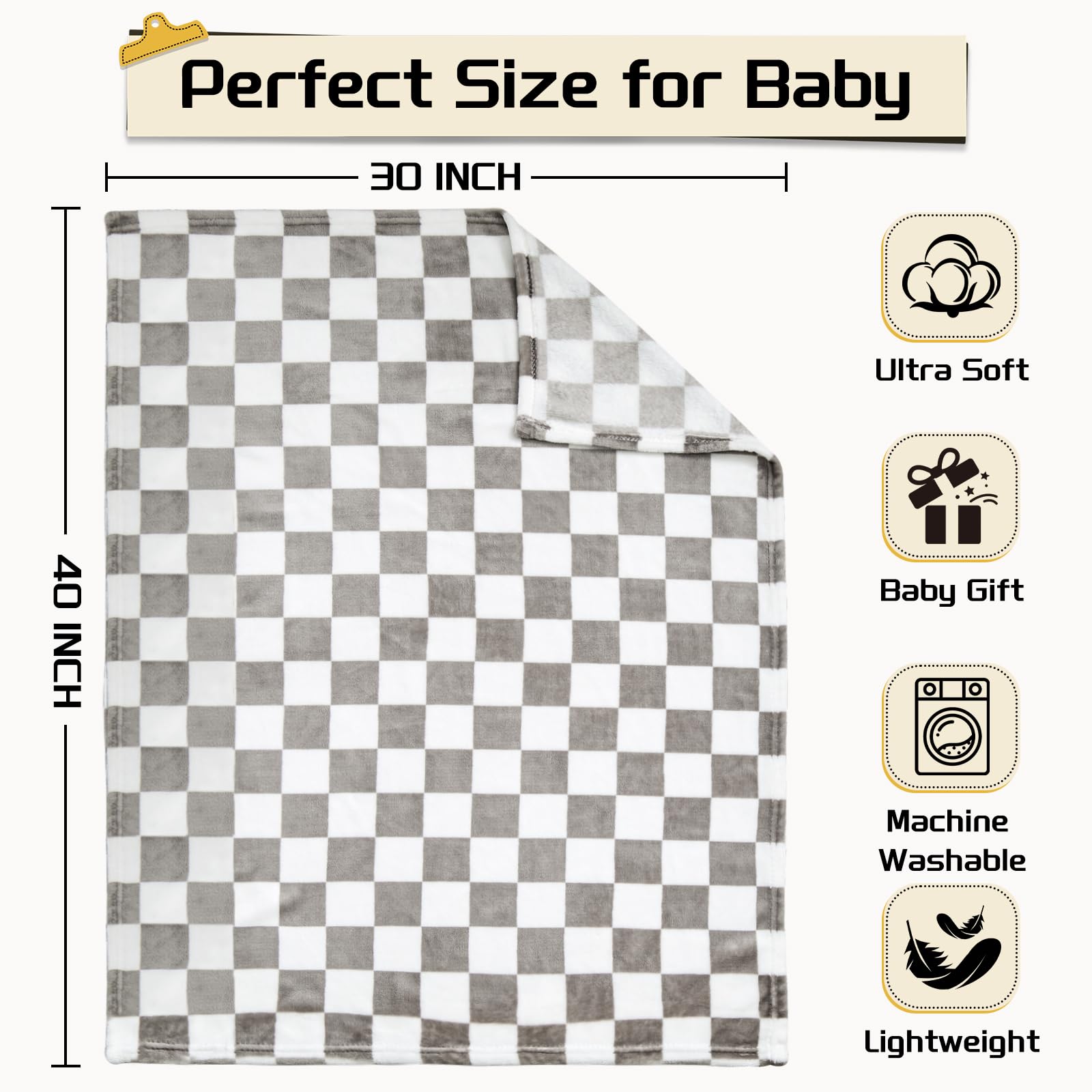 Yurhap lightweight travel-ready blanket draped over a car seat.