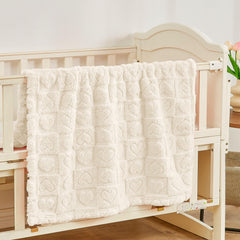 Yurhap soft baby blanket in cream ideal for all seasons and comfort