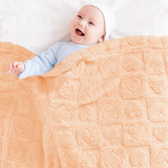 Yurhap ultra-soft fleece blanket with plush texture for crib or stroller