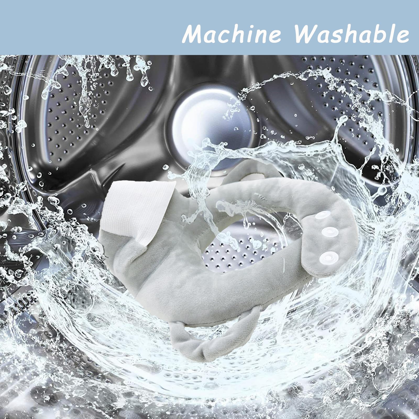 YURRLFUA machine-washable feeding pad for easy daily cleaning.