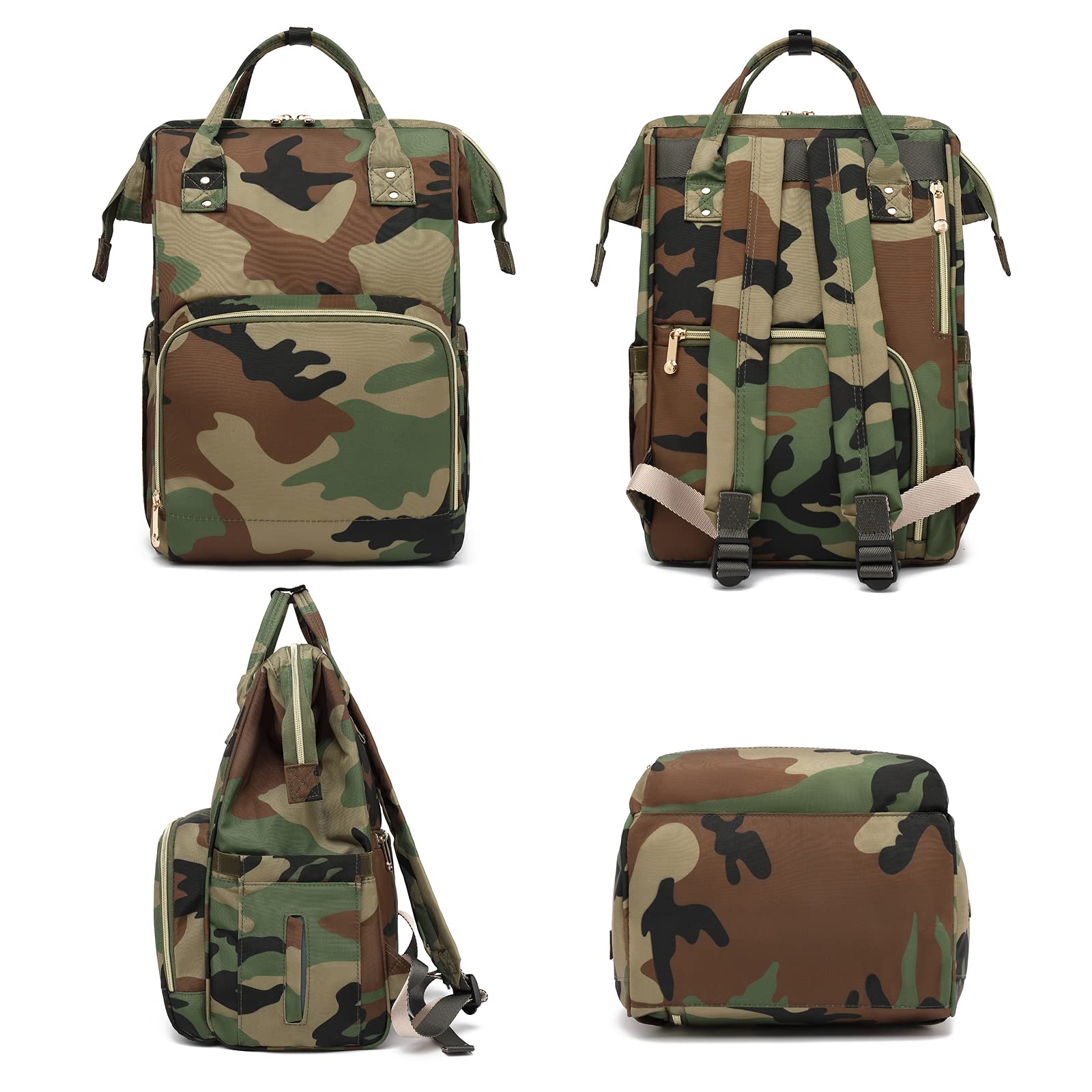 Yusudan roomy main compartment fits diapers, wipes, clothes, and bottles