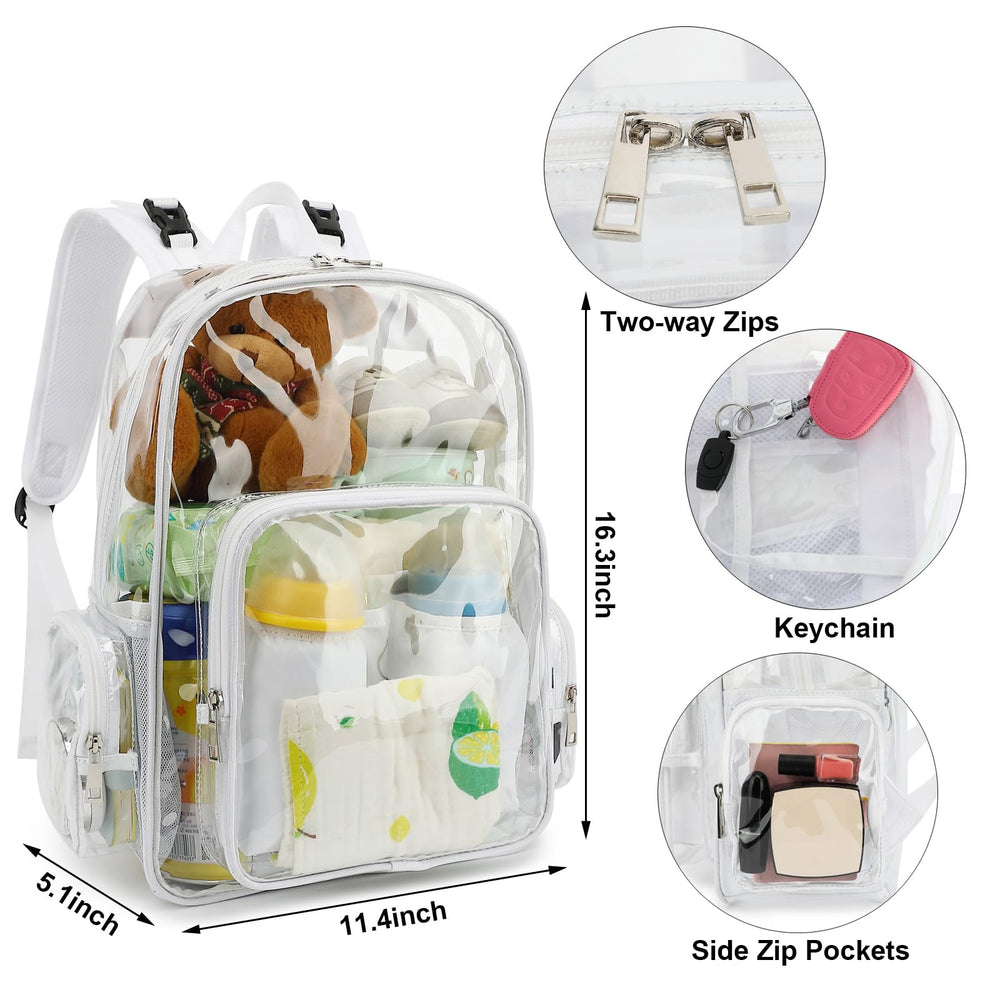 Yusudan clear diaper bag fashion design pairs with daily outfits.