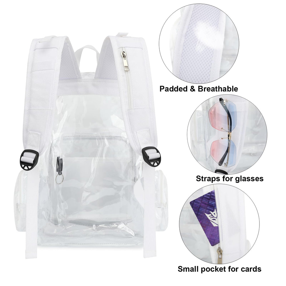 Yusudan clear diaper bag waterproof material protects contents during rain or spills.