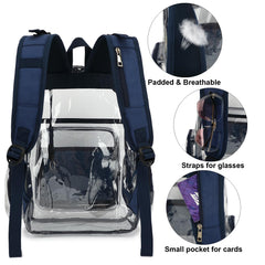 Yusudan Clear Diaper Bag Backpack insulated bottle pockets keep bottle temperature.