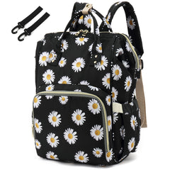 Yusudan Floral Diaper Bag Backpack front view for everyday baby outings