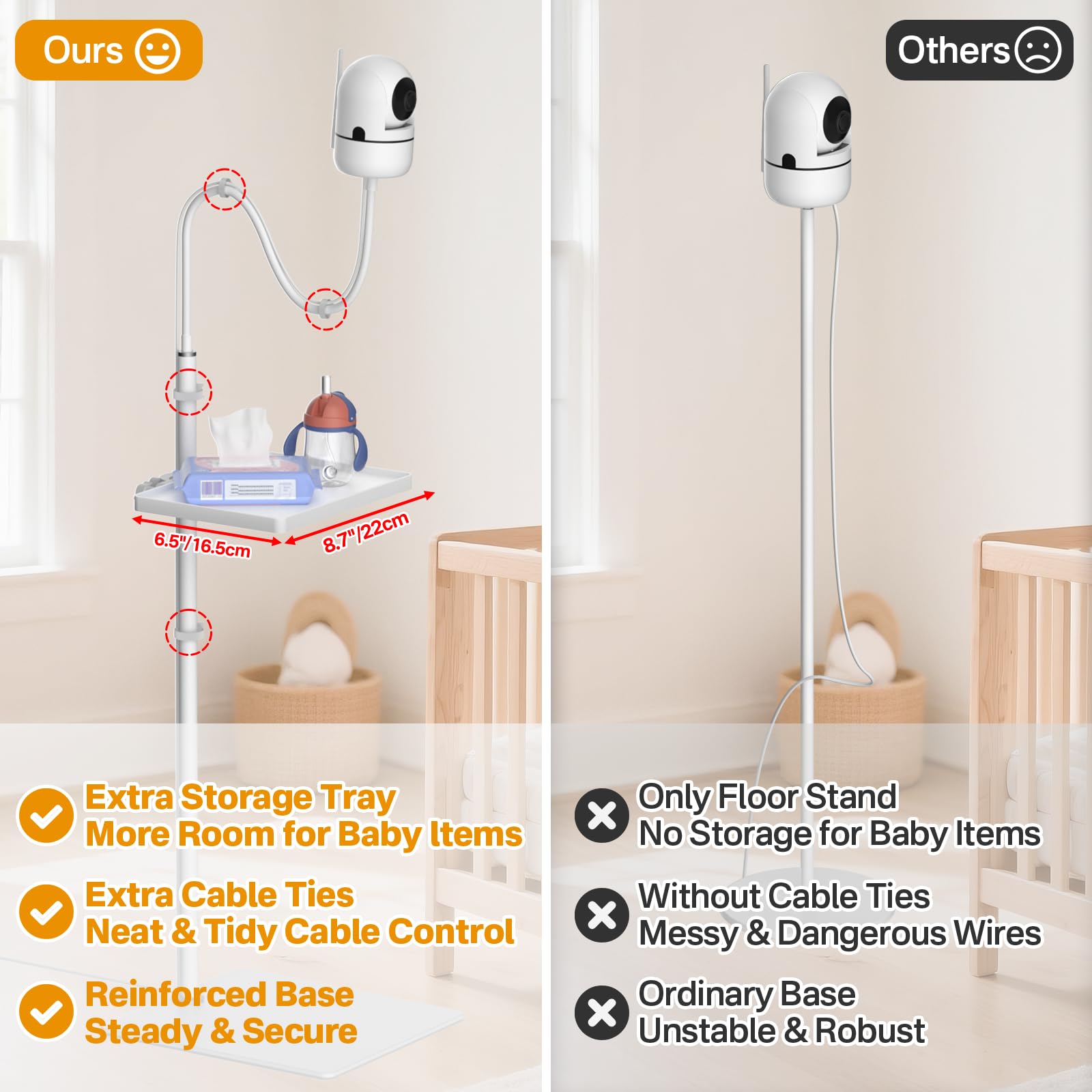 Yususipa flexible gooseneck arm allows precise viewing angles.
