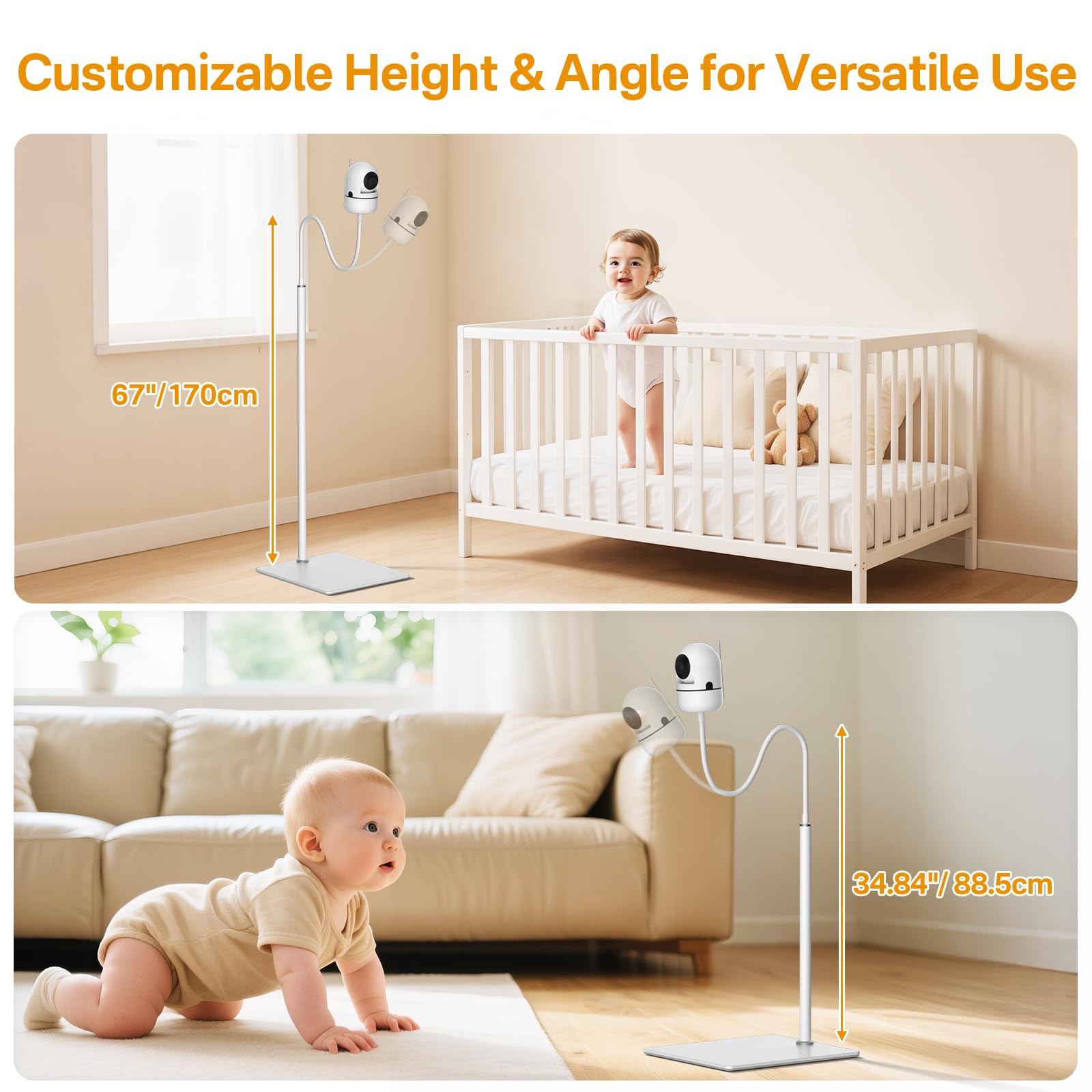 Yususipa height-adjustment tubes extend reach from 95 cm to 170 cm.