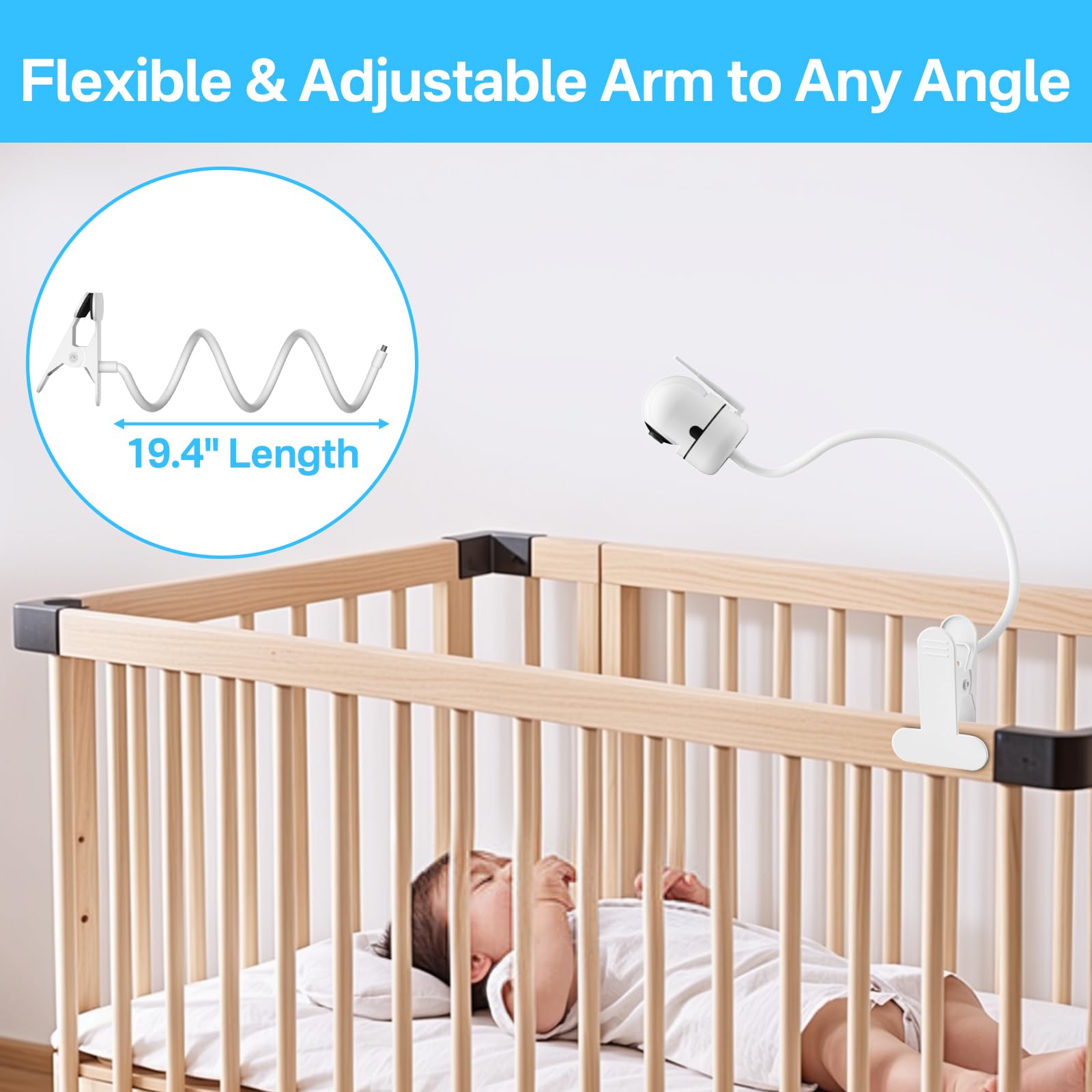 Yususipa soft foam non-slip clamp protects furniture and keeps device steady.