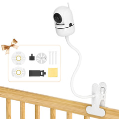 Yususipa universal baby monitor mount with 19.4-inch gooseneck for precise viewing.