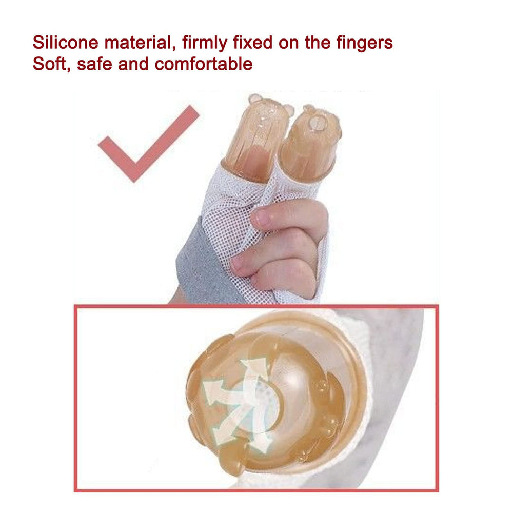 YUYTE two-fingers-design offers stable wear for finger-sucking habits