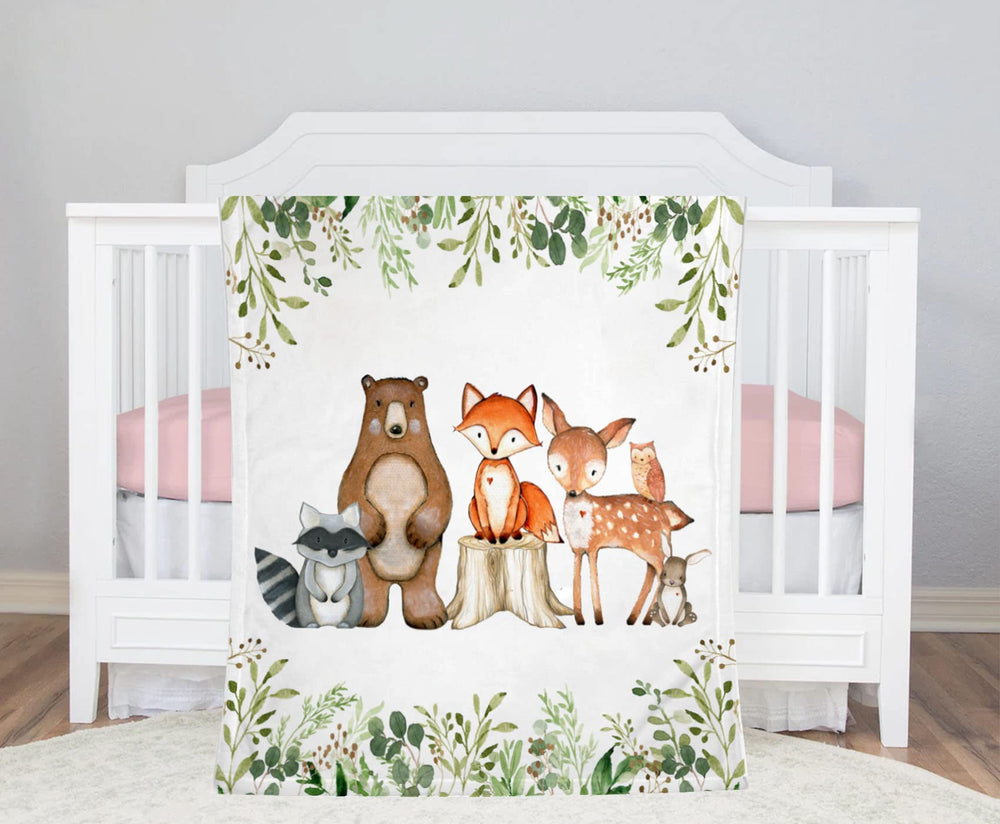 Yuzioey Popfavors blanket as photography backdrop in a greenery forest setting