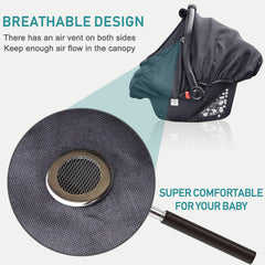 YVMVDV breathable side vents promote airflow while shielding from wind.