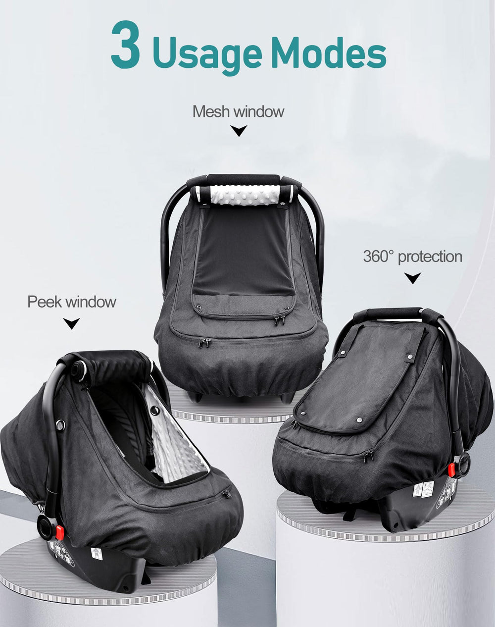 YVMVDV universal fit compatible with Chicco and Doona strollers.