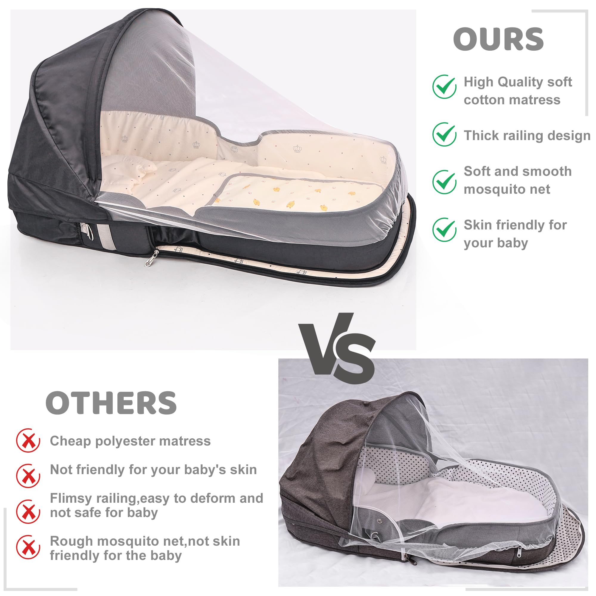 YVMVDV lightweight sling carry enables effortless outdoor transport.