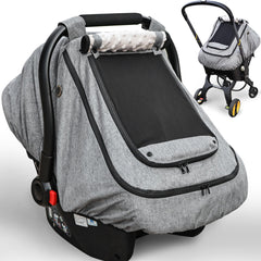 YVMVDV waterproof baby car seat cover keeps baby dry during rain.