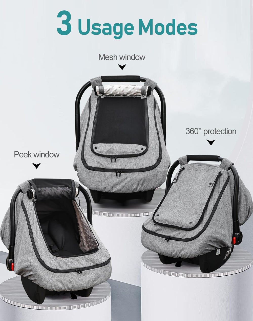 YVMVDV zipper access design makes removing baby easy.