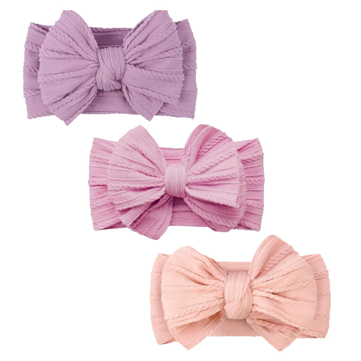 YWAOAIJD baby bows headbands set of three colors for versatile outfits and easy mix-and-match