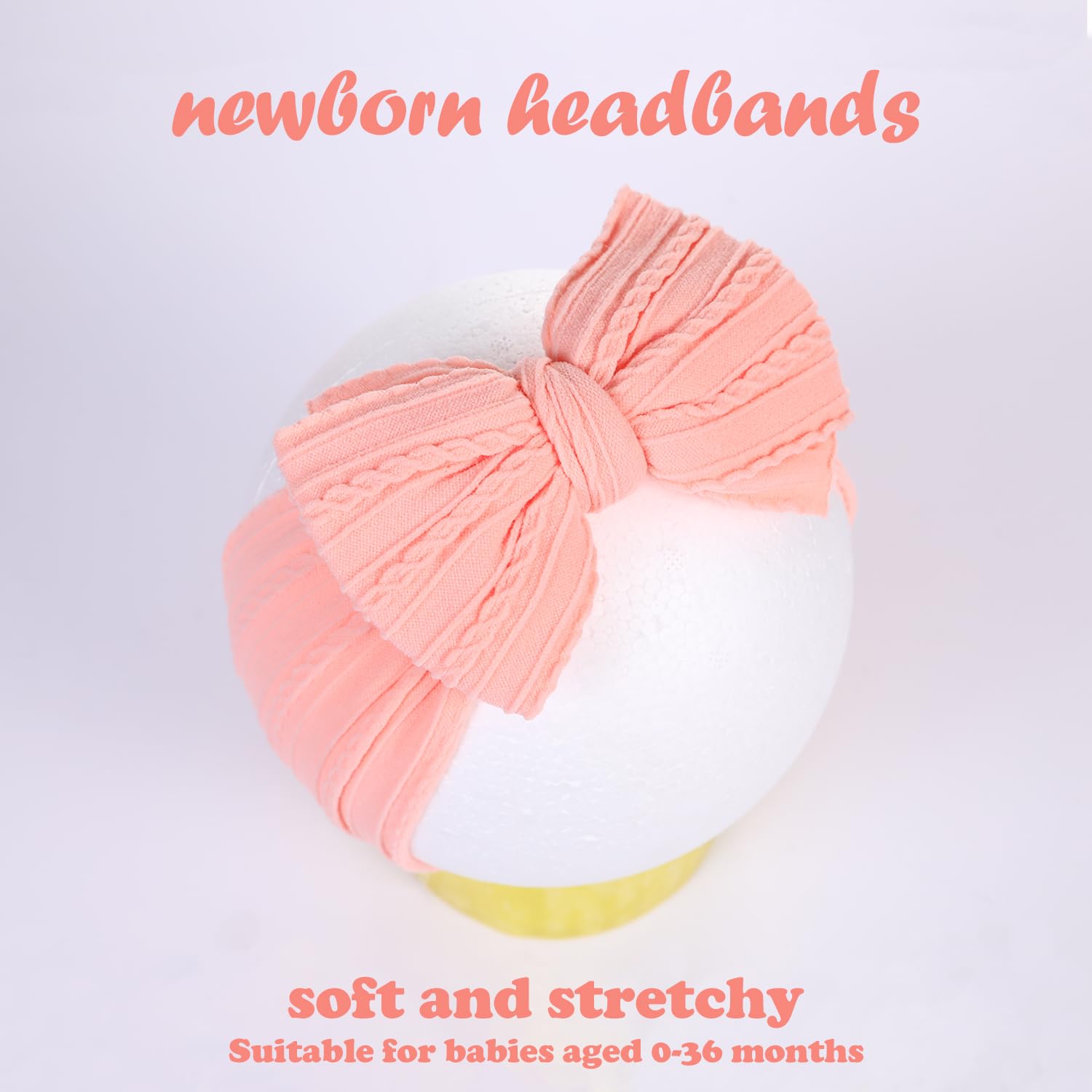 YWAOAIJD baby headband in soft nylon fabric gentle on delicate skin