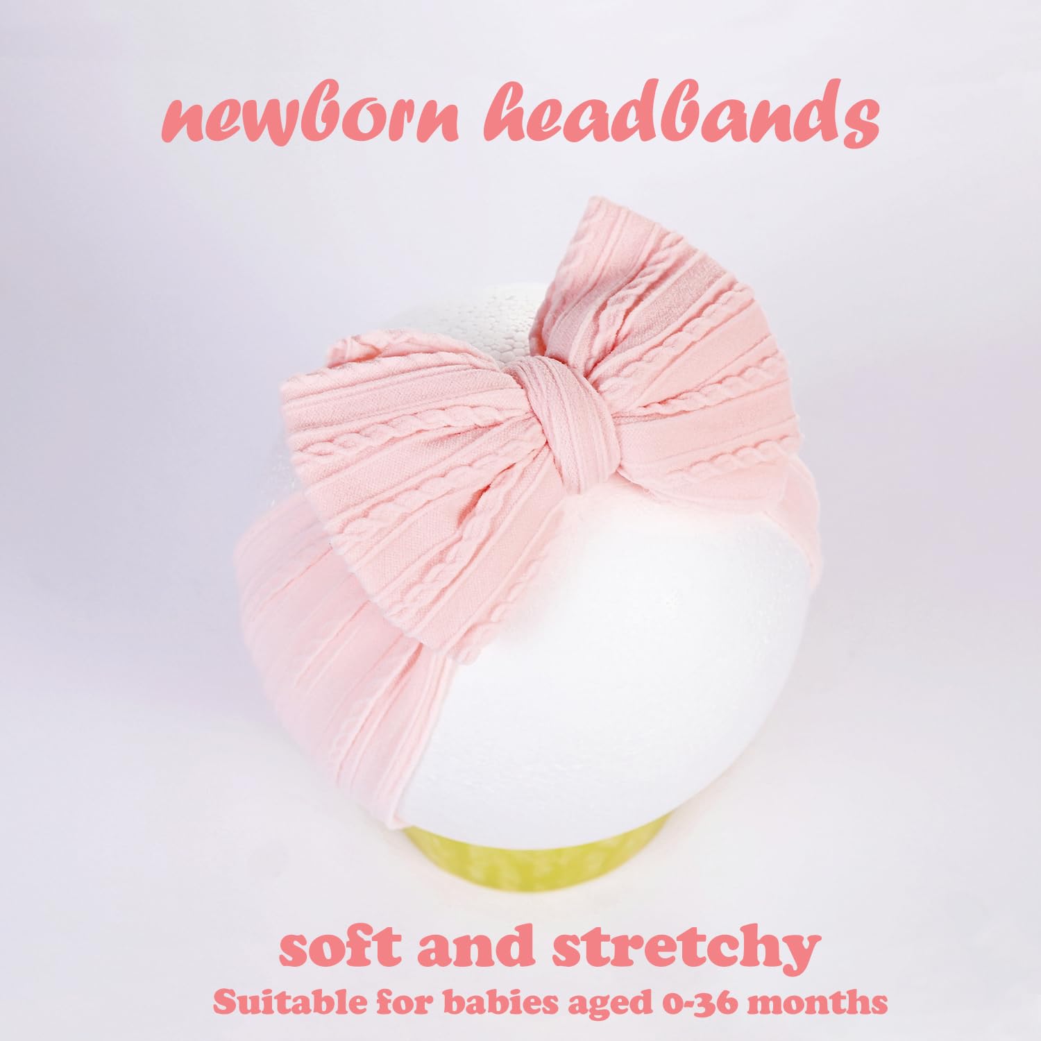 Handmade soft nylon headband by YWAOAIJD for gentle wear.