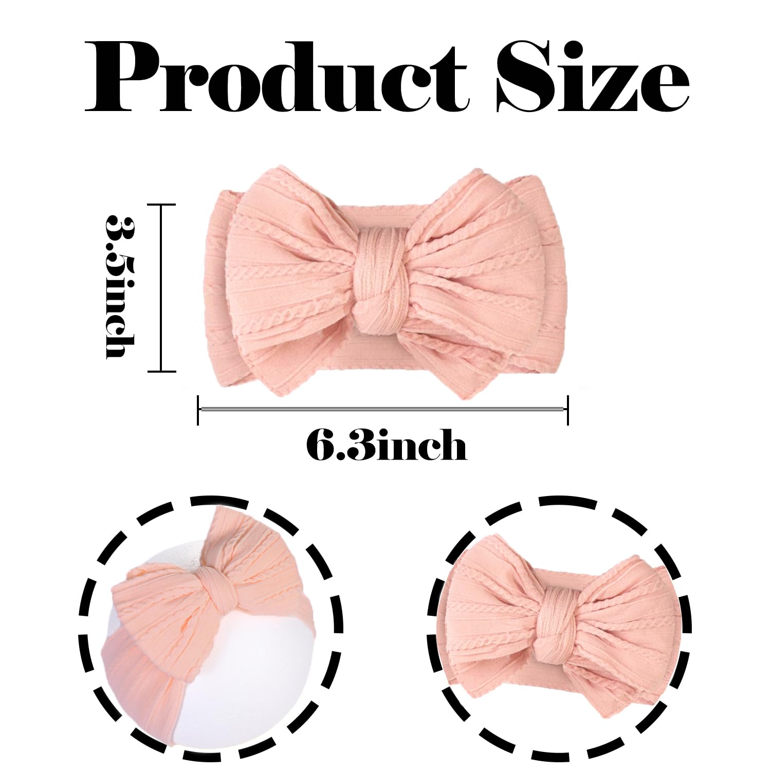 YWAOAIJD large elastic headband in 6.3 inches stays secure during playful moments