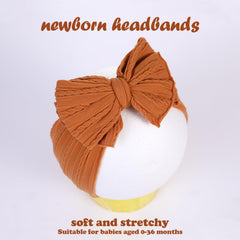 YWAOAIJD nylon baby headband provides gentle touch for sensitive baby skin.