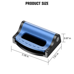 Ywdiml blue clip-on belt adjuster on buckle for universal fit.