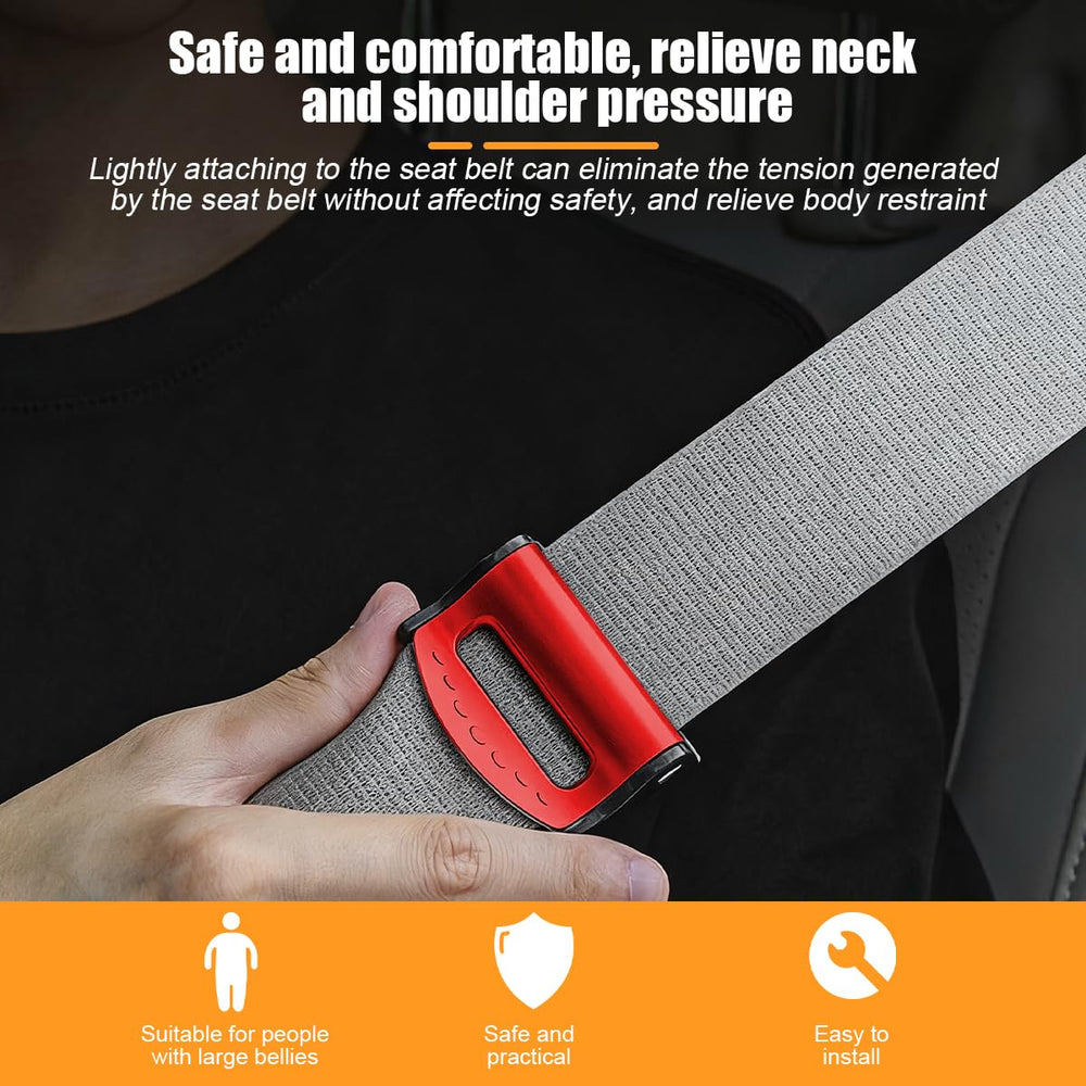Ywdiml seatbelt adjuster installation step demonstrates quick setup.