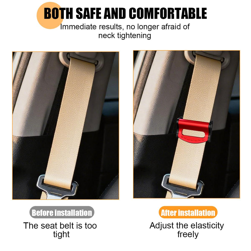 Ywdiml seatbelt positioner front view shows slim, portable design.
