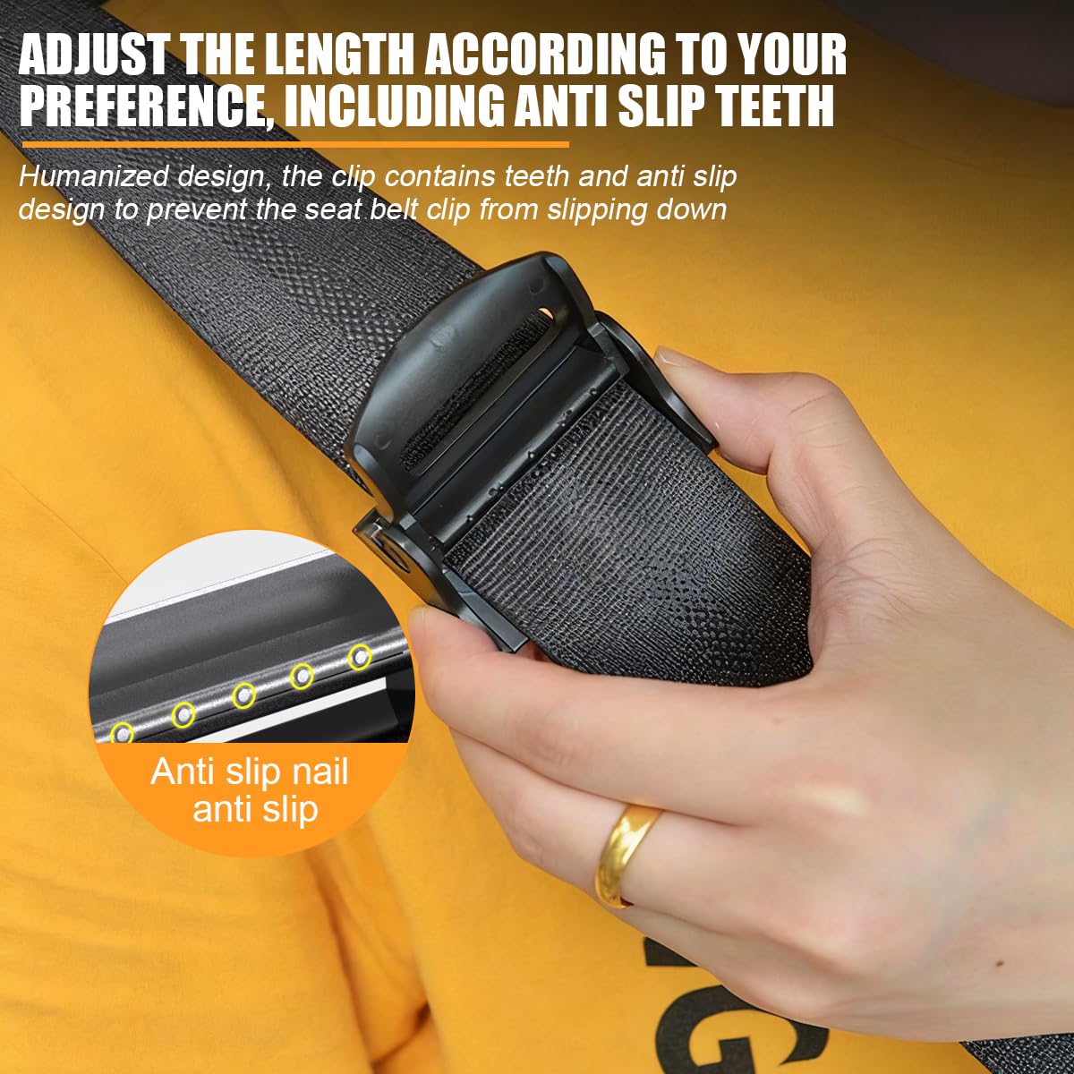 Ywdiml two-piece pack shows convenient car belt solution.
