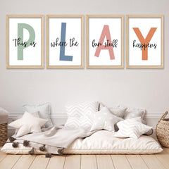 YWJKWLGS UV-printed central panels maintain colors in playrooms