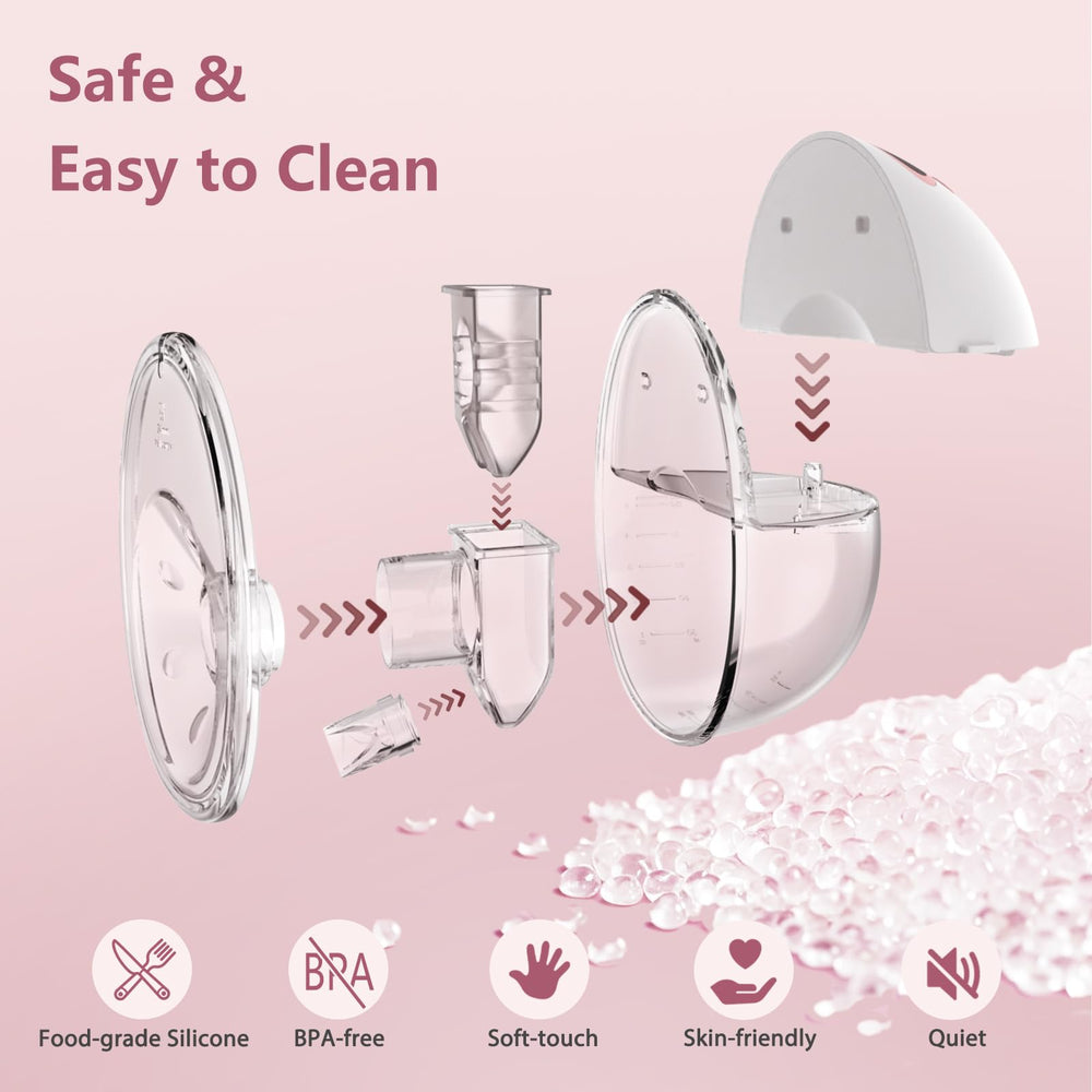 YXYaoZhengYiGeYi BPA-free silicone parts simplify cleaning and safety.