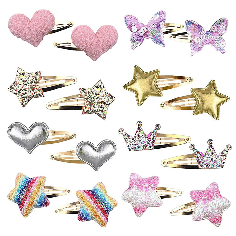 YYaaloa glitter heart hair clip adds charm to daily hairstyles.