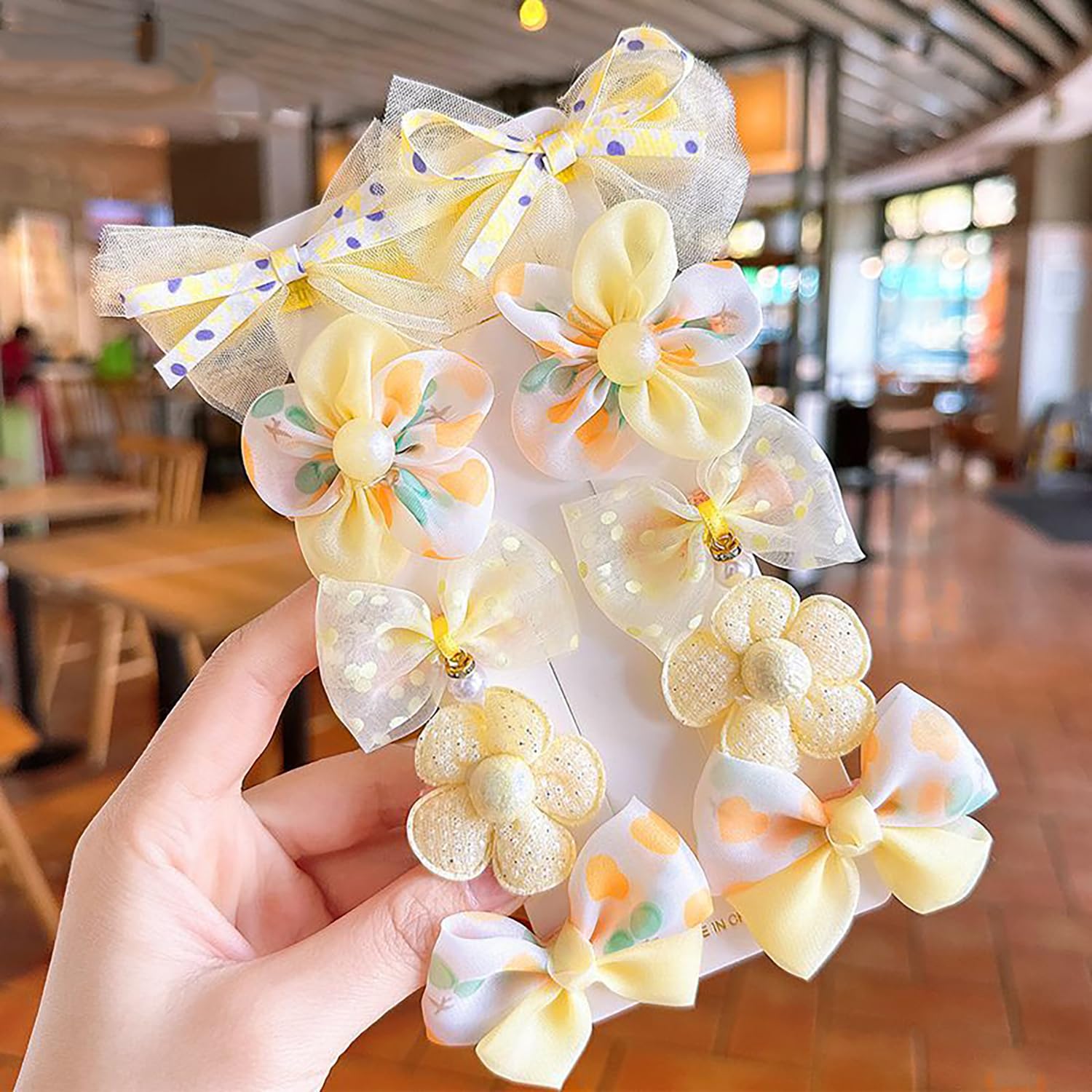 YYaaloa 20pcs clips with bows, butterflies and flowers for secure, stylish everyday hair