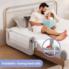YYAMEA bed rail mesh fabric keeps child cool at night.