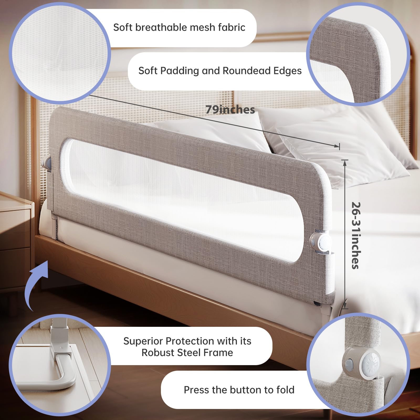 YYAMEA removable mesh is machine washable for easy cleaning routines.