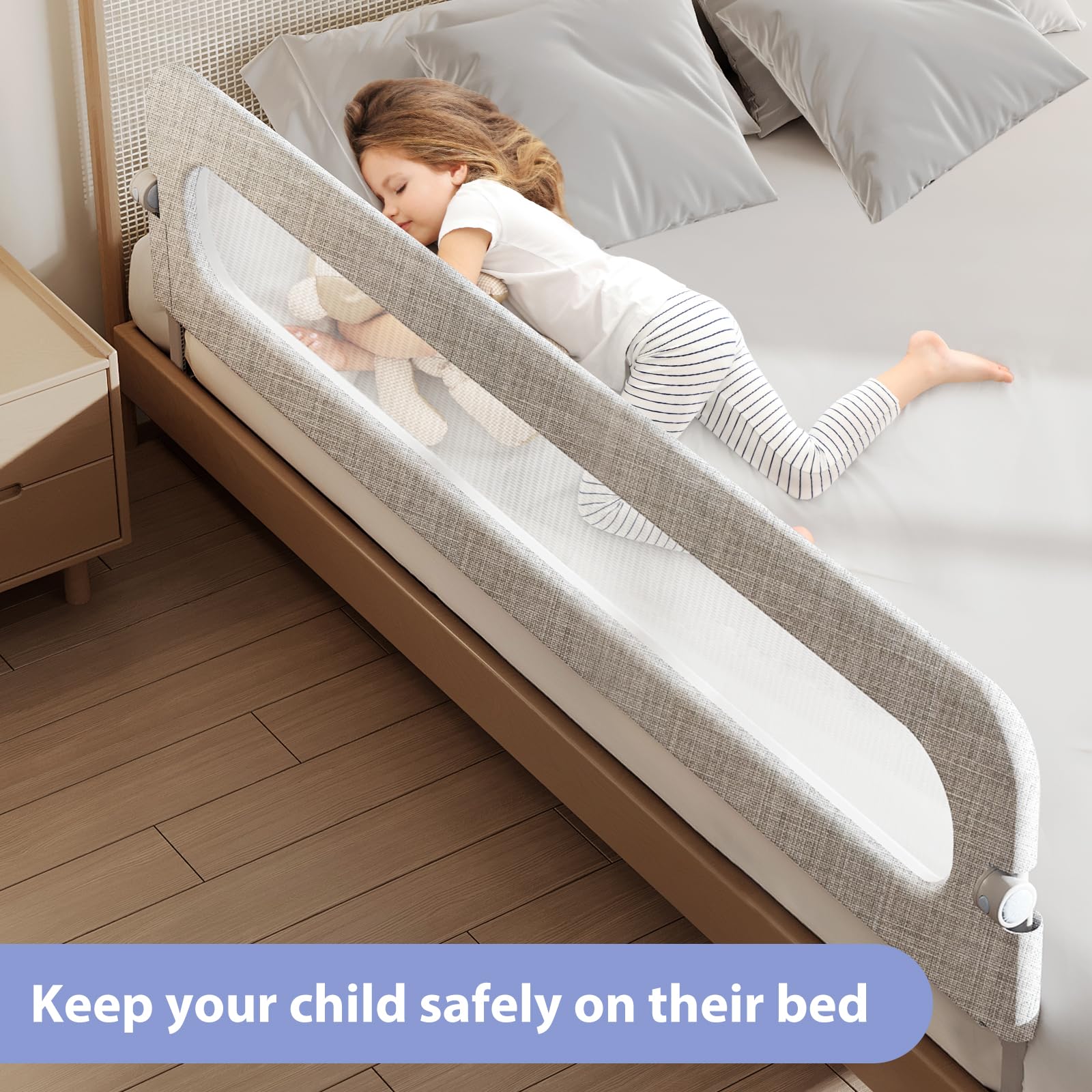YYAMEA U-shaped base provides solid stability and reduces sliding risk during sleep.