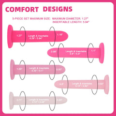 YYGXIAN silicone pelvic floor trainer Step 3 maximum diameter 1.00 in for mid-range training