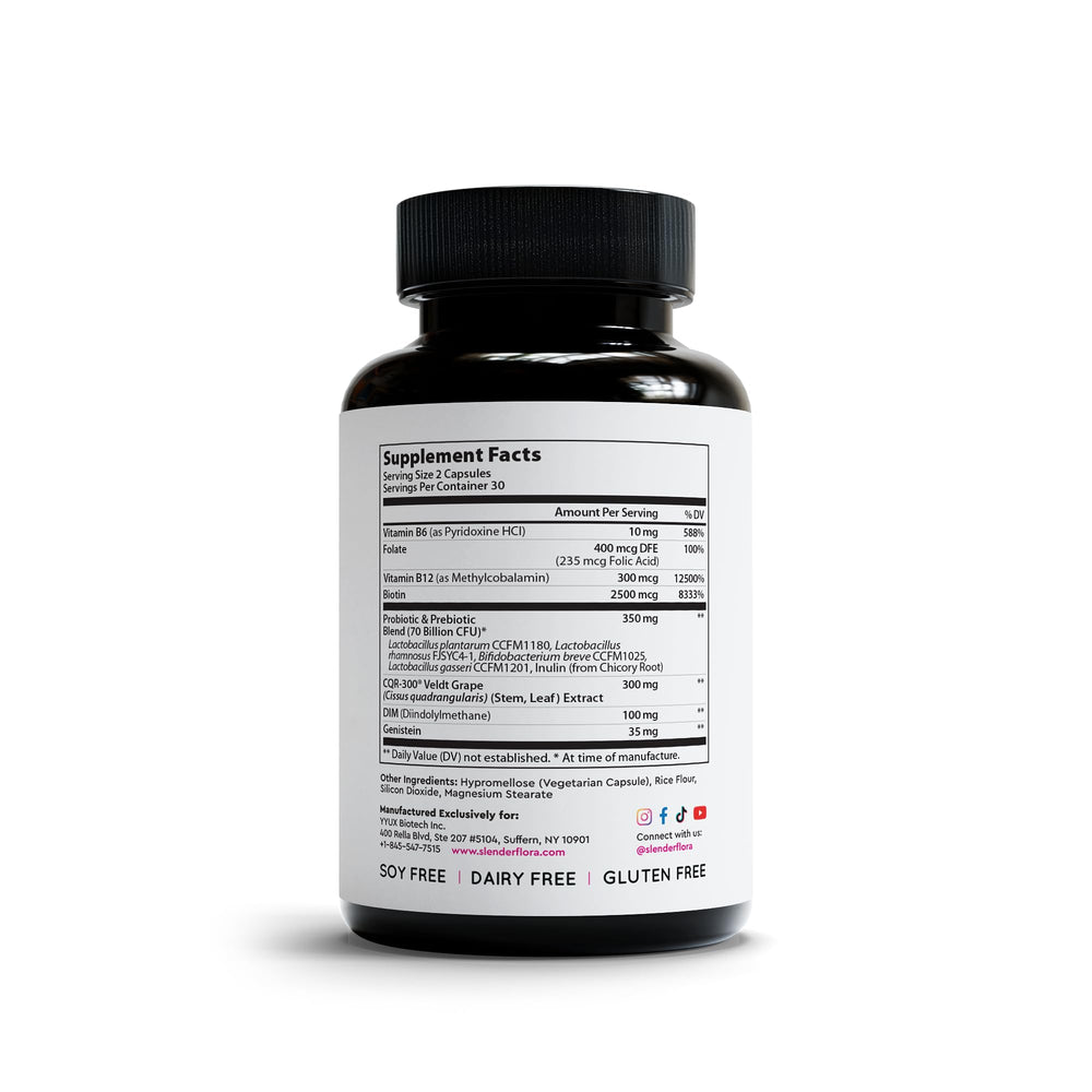 YYUX SlenderFlora bottle with night-time glow hints before bed.