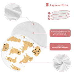 YYZZH burp cloth — 4-layer cotton for extra thickness and absorbency.