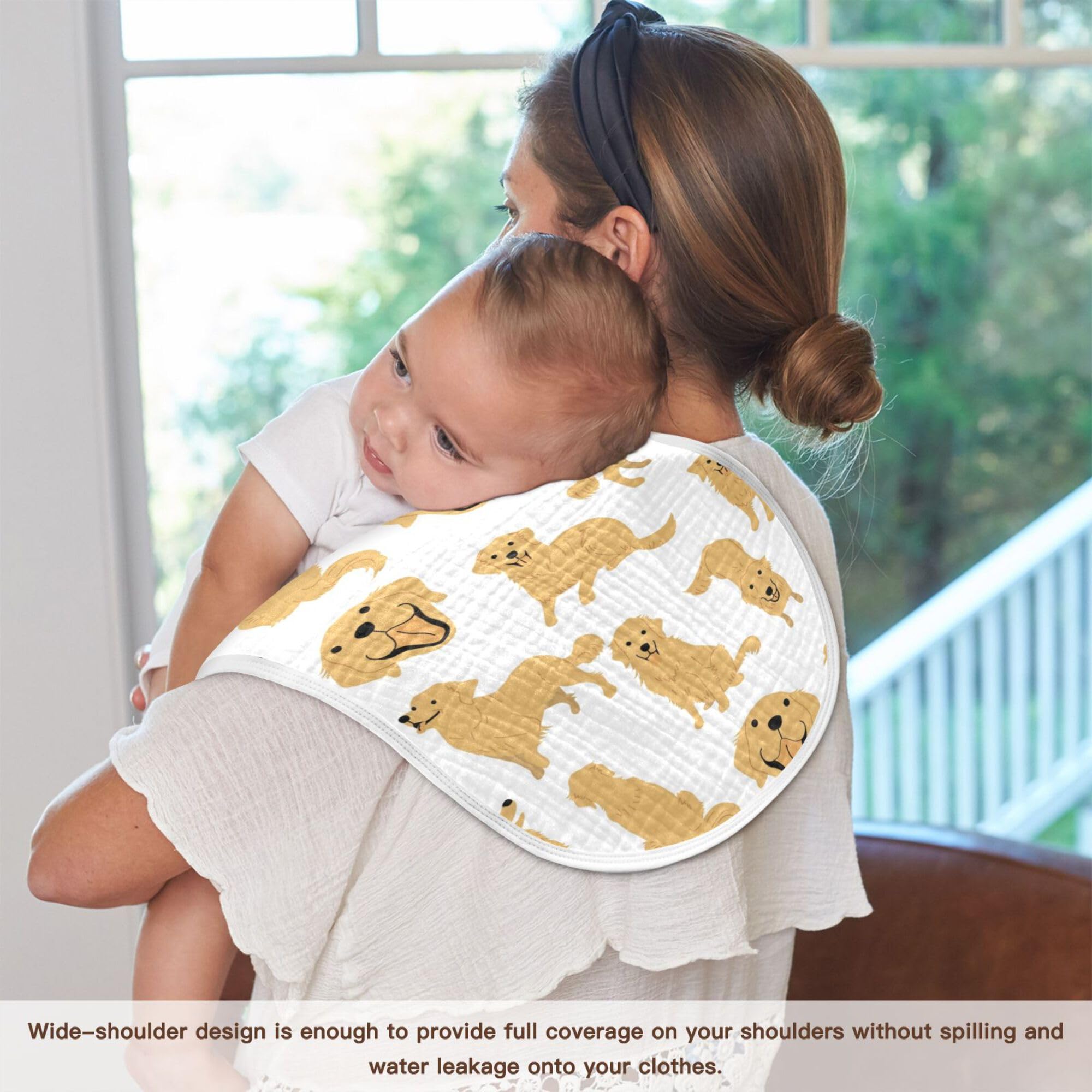 YYZZH burp cloth top hanging strap keeps it ready.