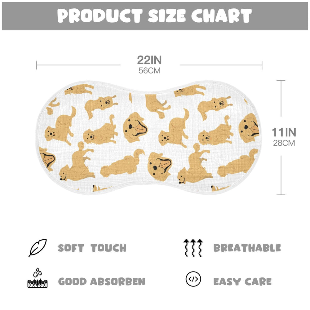 YYZZH burp cloth with waterproof bottom protects outfits during feeding.