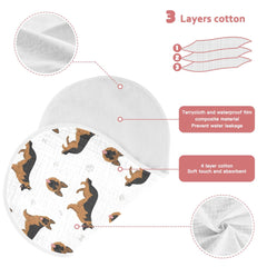 YYZZH 4-layer cotton burp cloth, skin-friendly and thick for comfort.