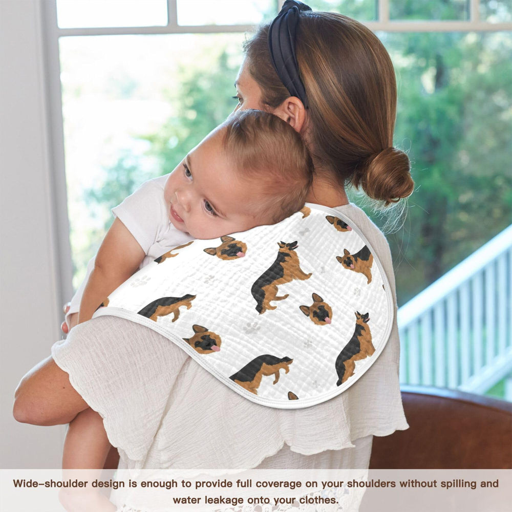 YYZZH baby burp cloth doubles as feeding cloth and bib substitute.
