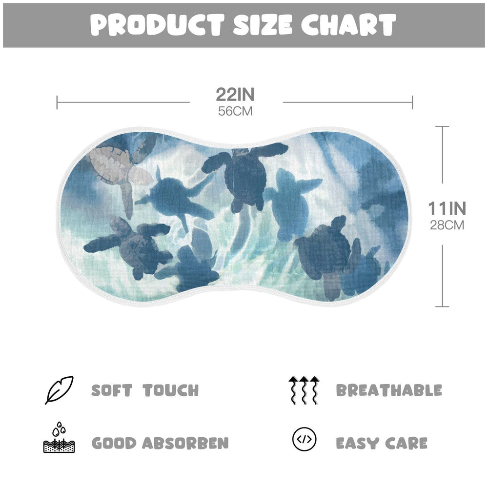 YYZZH sea turtle print cloth highlights absorbent, skin-friendly fabric.
