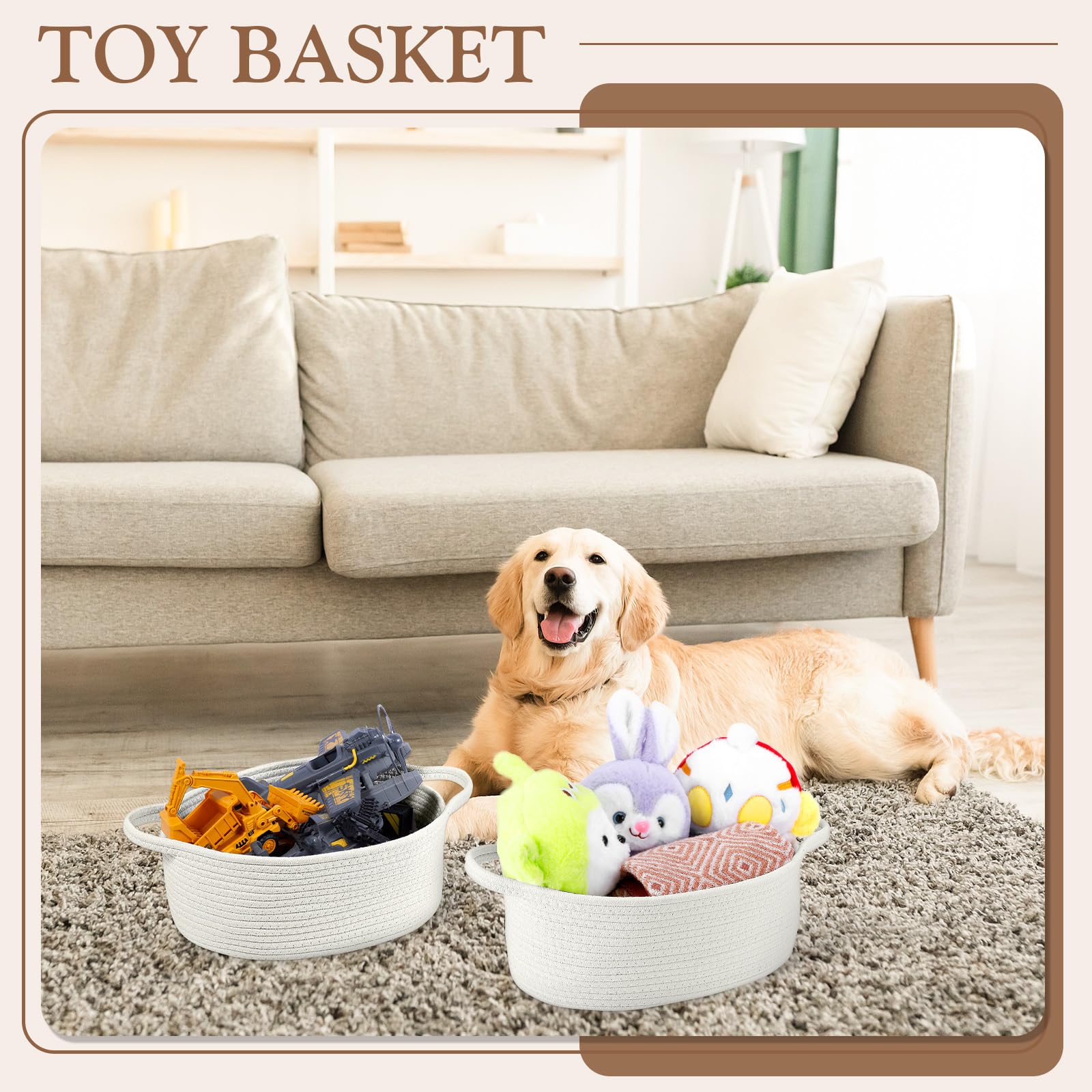 Yzawotk pink nursery basket for baby essentials and gentle organization